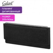 Планинг датированный 2025 305x140 мм GALANT "Ritter", под кожу, черный, 115707