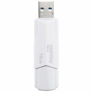 Флеш-диск 16 GB SMARTBUY Clue USB 2.0, белый, SB16GBCLU-W